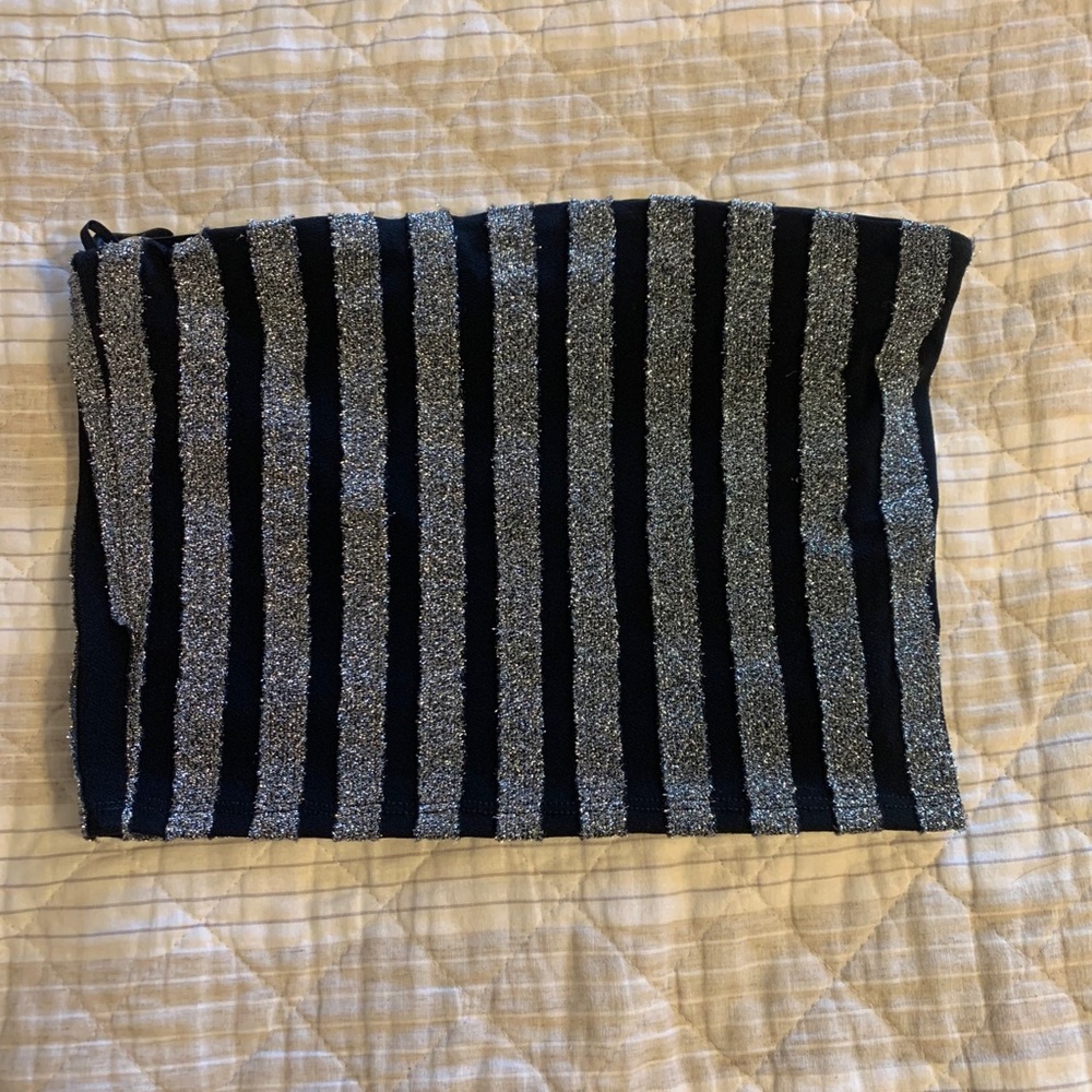 Sparkly tube top!